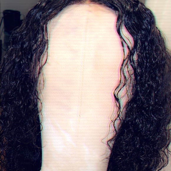 Frontal lace human hair wig
